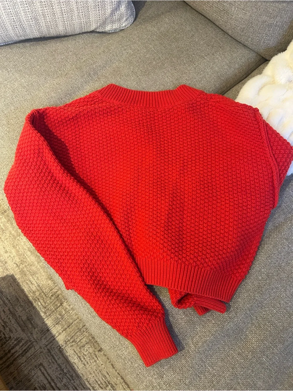Free People Lila sweater, in red. Size medium